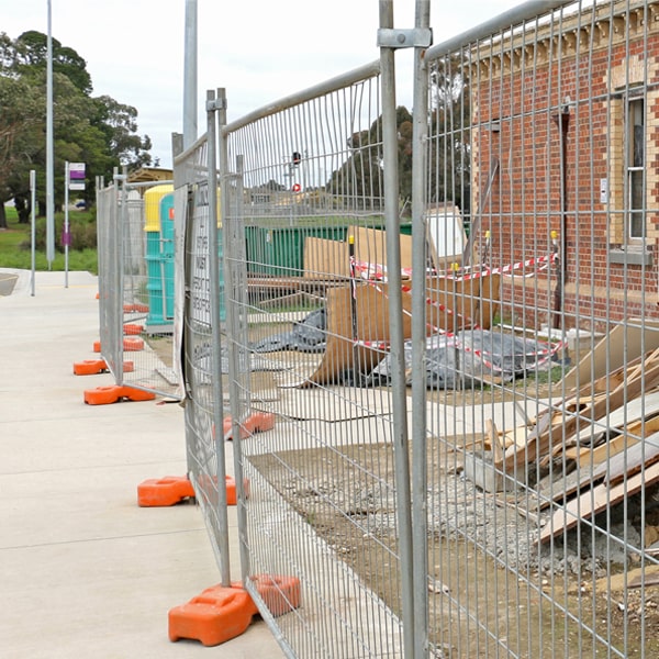 what's the process for booking the pickup of the temporary fence after my job or even is over